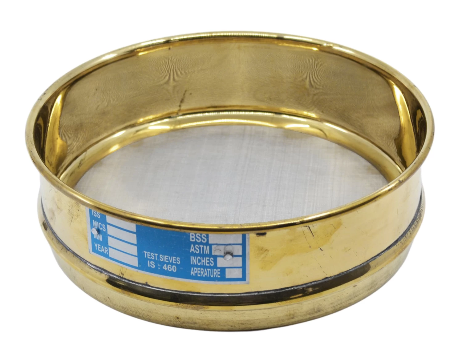 Test Sieve, 8 Inch - Full Height - ASTM No. 60 (250µm) - Brass & Stainless Steel 1 Test Sieve, 8 Inch - Full Height - ASTM No. 60 (250µm) - Brass & Stainless Steel