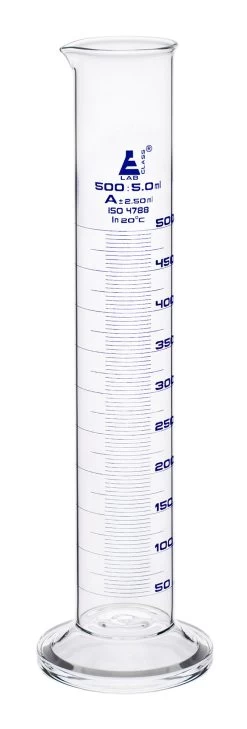 Graduated Cylinder, 500ml - Class A - Blue Graduations - Round Base 7 Graduated Cylinder, 500ml - Class A - Blue Graduations - Round Base -Laboratory Instrument Store bfwgucn3nzygvvkzcjrf