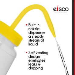 Wash Bottle For Isopropanol, 1000ml - Labeled With Color Coded Chemical & Safety Information (2 Color)- Wide Mouth, Self Venting, Low Density Polyethylene - 10 Wash Bottle For Isopropanol, 1000ml - Labeled With Color Coded Chemical & Safety Information (2 Color)- Wide Mouth, Self Venting, Low Density Polyethylene - -Laboratory Instrument Store bm1n4njogjn41jxvne32 b2fa8b6d 5e49 4c76 b1a1 b2e8c1b9c57f