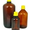 Reagent Bottle, 1000mL - Amber - With Screw Cap - Soda Glass