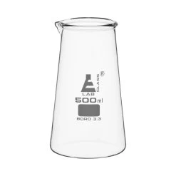 Conical Philips Beaker With Spout, 500mL - Borosilicate Glass