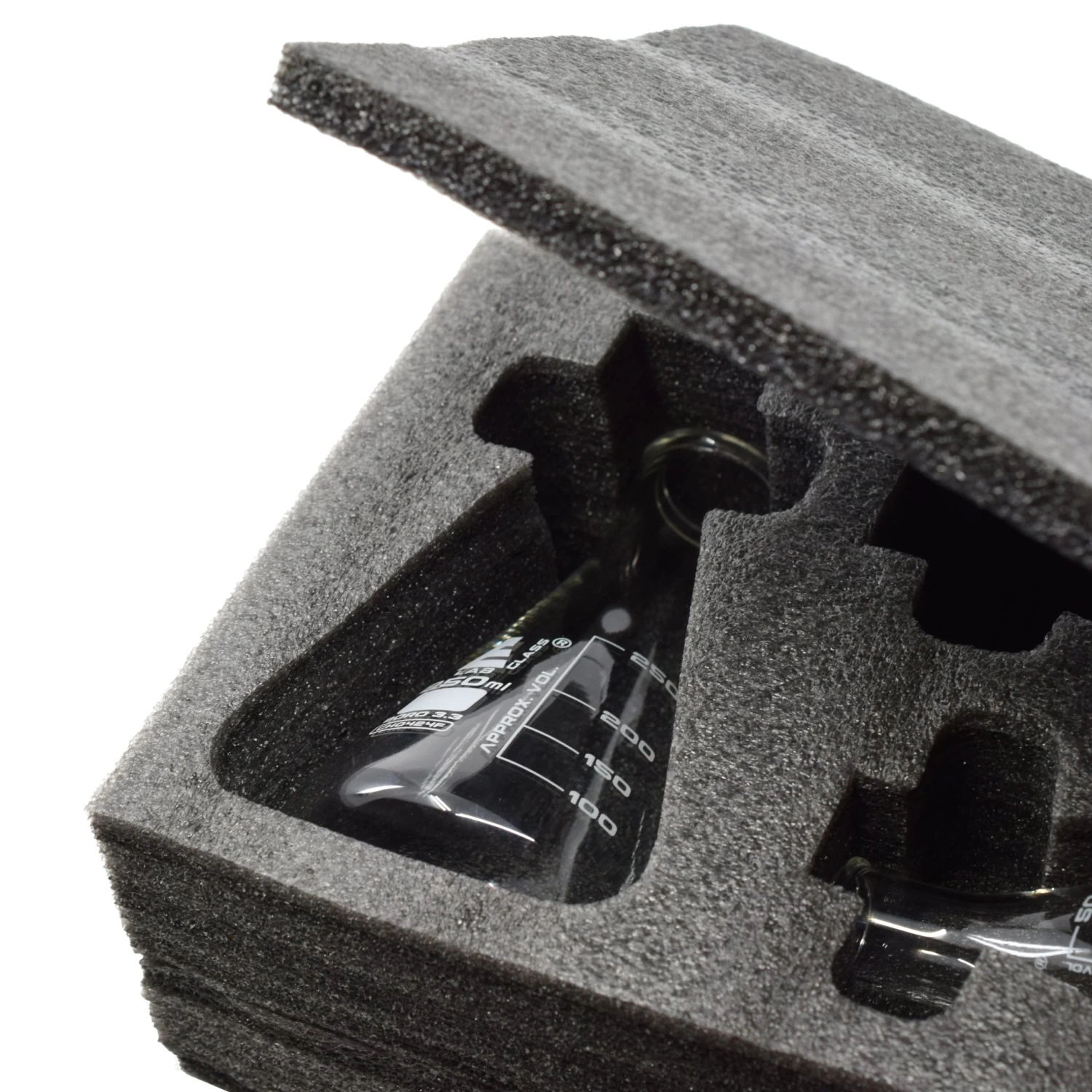 Premium Erlenmeyer Flask Set - 50ml, 100ml & 250ml - Narrow Neck, White Graduations - Superior Durability & Chemical Resistance - Borosilicate 3.3 Glass - 5 Premium Erlenmeyer Flask Set - 50ml, 100ml & 250ml - Narrow Neck, White Graduations - Superior Durability & Chemical Resistance - Borosilicate 3.3 Glass - - Image 5