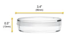 25PK Disposable Petri Dish With Lid - Sterile - 90x14mm - Polystyrene - Triple Vented - Transparent -Laboratory Instrument Store ca8kggbbv0fw0bntpaf5