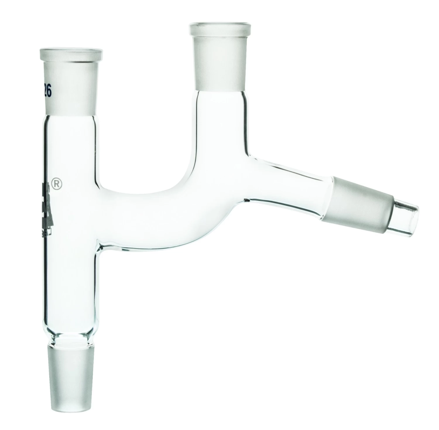 Claisen Heads, Sloping With 2 X B14 Socket, Cone Size To Fit Flask 14/23 & To Fit Condenser 14/23 2 Claisen Heads, Sloping With 2 X B14 Socket, Cone Size To Fit Flask 14/23 & To Fit Condenser 14/23 - Image 2