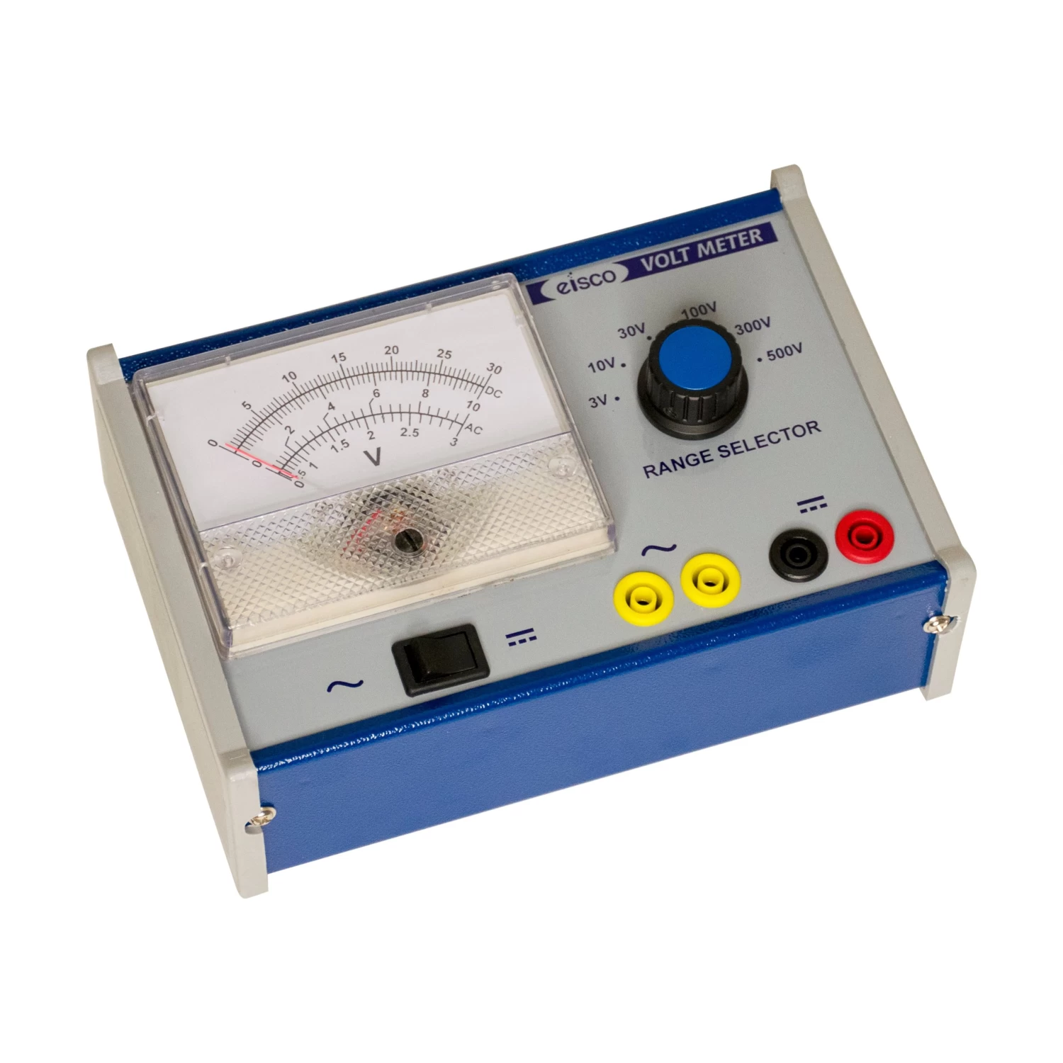 AC / DC Analog Voltmeter - Moving Coil - Multi Range 0-500 V - Double Measuring Scale -Labs 2 AC / DC Analog Voltmeter - Moving Coil - Multi Range 0-500 V - Double Measuring Scale -Labs - Image 2