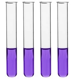 48PK Test Tubes, 20mL, 16x150mm - Rimmed - Light Wall, 1.2mm Thick - Borosilicate 3.3 Glass