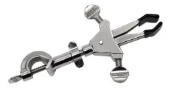 2 Prong Double Adjustable Universal Clamp, With Integral Bosshead