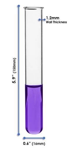 48PK Test Tubes, 20mL, 16x150mm - Rimmed - Light Wall, 1.2mm Thick - Borosilicate 3.3 Glass 6 48PK Test Tubes, 20mL, 16x150mm - Rimmed - Light Wall, 1.2mm Thick - Borosilicate 3.3 Glass -Laboratory Instrument Store cupdnnwrdsjnkerobra5
