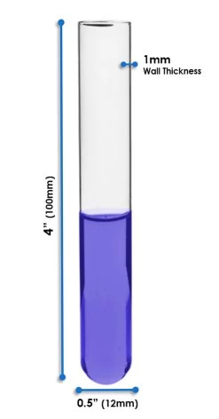 100PK Test Tubes, 7mL, 12x100mm - Rimless - Light Wall, 1mm Thick - Borosilicate 3.3 Glass 5 100PK Test Tubes, 7mL, 12x100mm - Rimless - Light Wall, 1mm Thick - Borosilicate 3.3 Glass -Laboratory Instrument Store daimoqe9h9ofbhkn5xhy