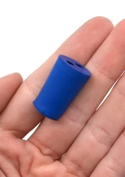 10PK Neoprene Stoppers, 2 Holes - Blue - Size: 13mm Bottom, 16mm Top, 24mm Length -Laboratory Instrument Store dhluxhrotwe4bs7sx7gi
