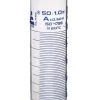 Graduated Cylinder, 50mL - Class A - Squat Form - Hexagonal Base - Blue Graduations - Borosilicate Glass