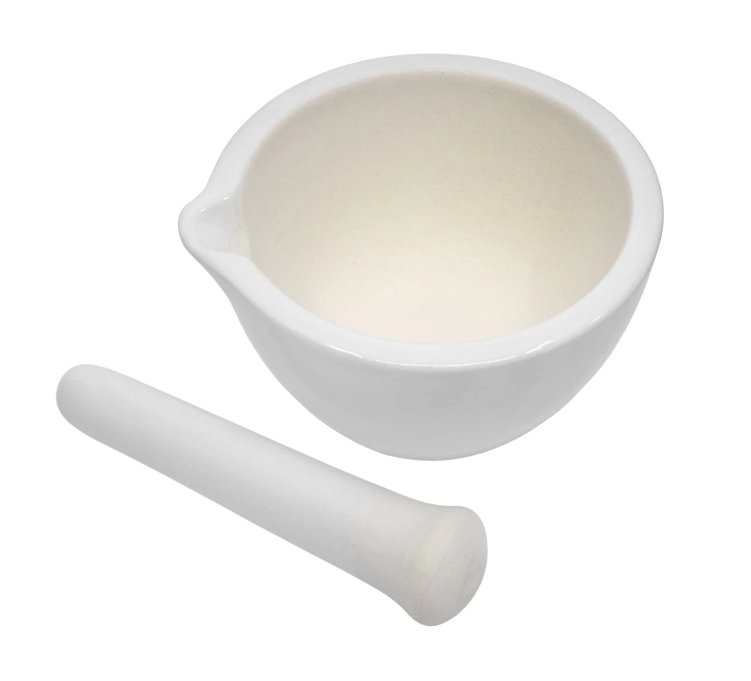 Mortar & Pestle, 900mL - 180mm - Porcelain, Unglazed Grinding Surface 2 Mortar & Pestle, 900mL - 180mm - Porcelain, Unglazed Grinding Surface - Image 2