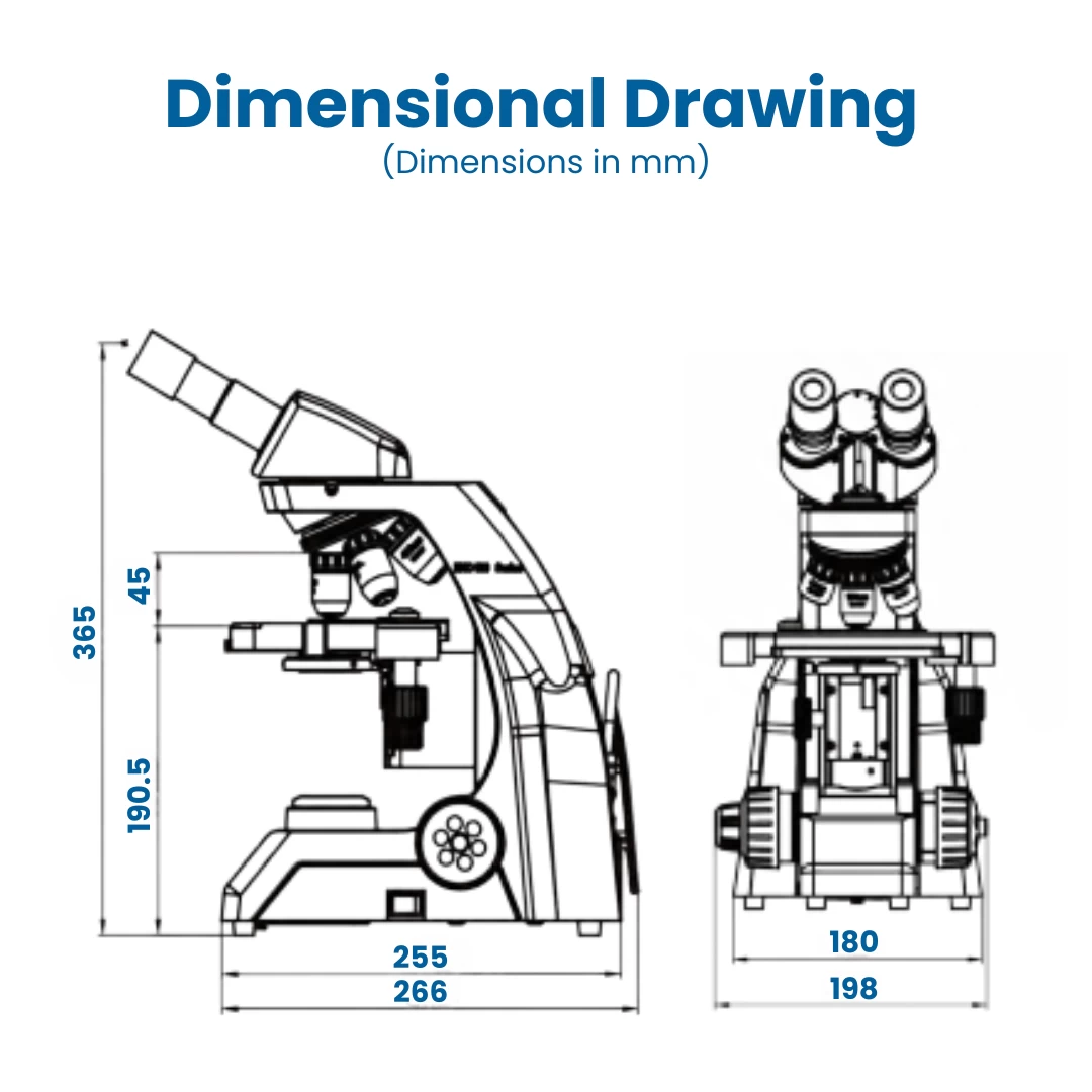 Microscope EXC-120 - Binocular Head, 40-1000X Magnification, Achromat Objectives, Mechanical Stage, Iris Diaphragm 5 Microscope EXC-120 - Binocular Head, 40-1000X Magnification, Achromat Objectives, Mechanical Stage, Iris Diaphragm - Image 5