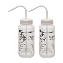 2PK Ethanol Wash Bottles, 500ml - Polyethylene - One Color