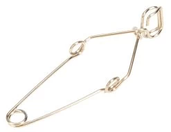 Pack Of 10 - Plated Spring Steel Wire Test Tube Clamps With Finger Grips -