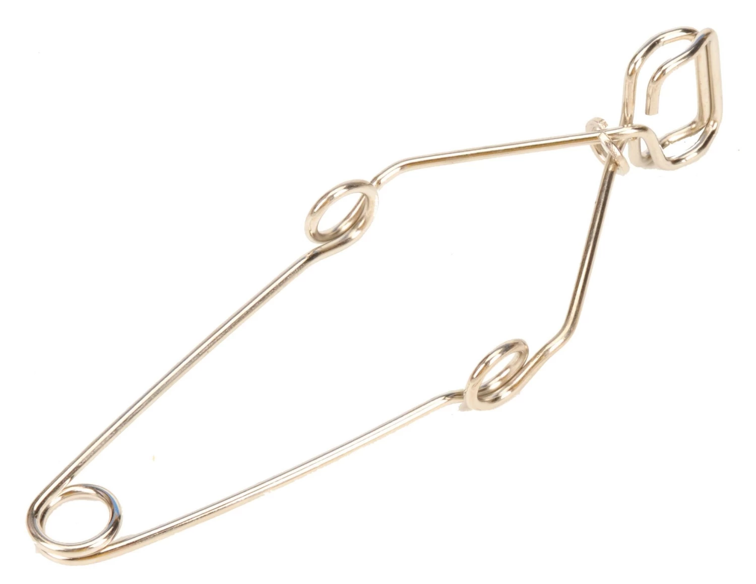 Pack Of 10 - Plated Spring Steel Wire Test Tube Clamps With Finger Grips - 1 Pack Of 10 - Plated Spring Steel Wire Test Tube Clamps With Finger Grips -