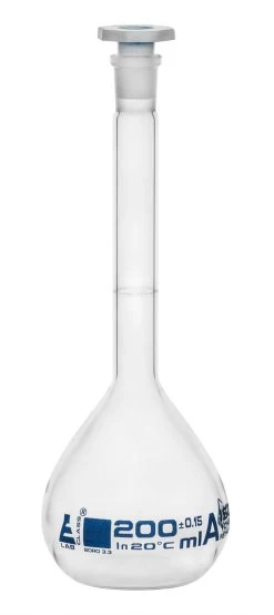 Volumetric Flask, 200ml - Class A - 14/23 Stopper -