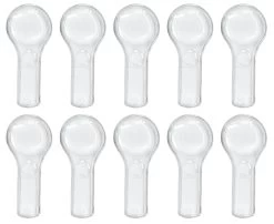 Bi-Focal Magnifiers (Pack Of 10) - 5x And 3x Magnification Lenses - 4.25" - Perfect For Students And Classroom Use -