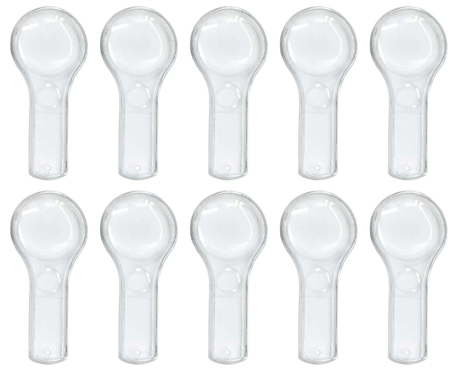 Bi-Focal Magnifiers (Pack Of 10) - 5x And 3x Magnification Lenses - 4.25" - Perfect For Students And Classroom Use - 1 Bi-Focal Magnifiers (Pack Of 10) - 5x And 3x Magnification Lenses - 4.25" - Perfect For Students And Classroom Use -