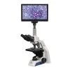 Digital Microscope With Camera & Monitor, EXC-123-HD - Trinocular Head, 40-1000X Magnification - 1080p HD Resolution - 5 MP Image & 15 FPS Video Capture - HDMI/USB 2.0 Outputs