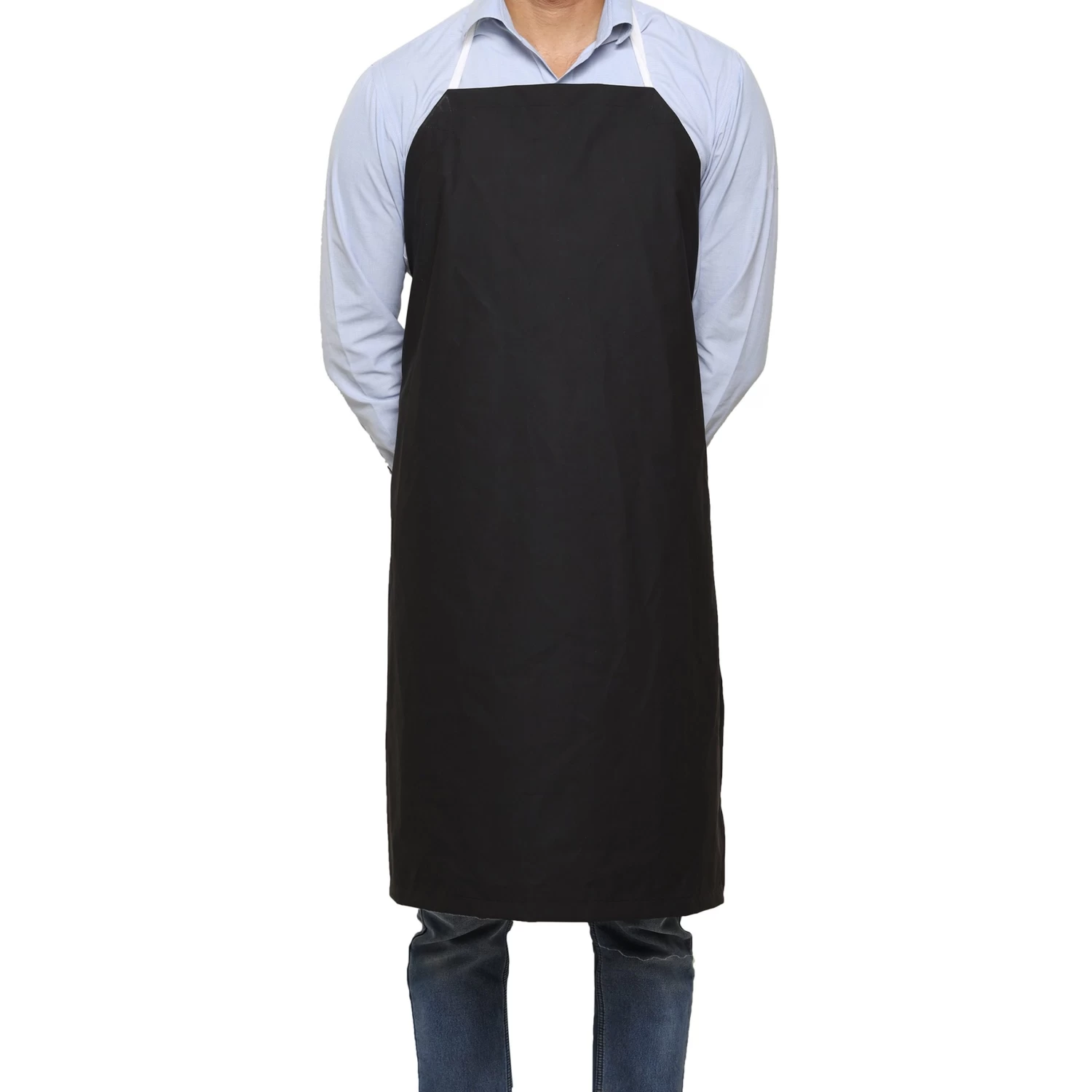 Rubber Vinyl Apron, Small (27"W X 30"L) - Black 3 Rubber Vinyl Apron, Small (27"W X 30"L) - Black - Image 3