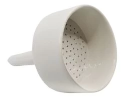 Buchner Funnel, 12.5cm - Porcelain - Straight Sides, Perforated Plate -