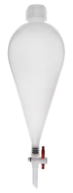 Separatory Funnel, 500mL - Polypropylene Plastic - Ungraduated