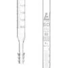 Burette, 50mL - Class B - No Stopcock - Ribbed Outlet - White Graduations - Borosilicate Glass