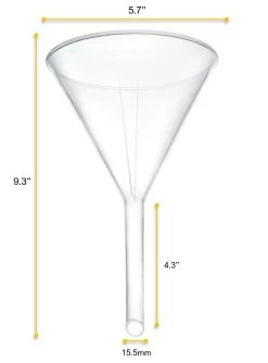 Filter Funnel, 5.7" - Polyethylene Plastic - Chemical Resistant -Laboratory Instrument Store elnqf6lukuu94yg6jvvf