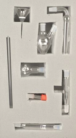 Organic Chemistry Kit, 8 Pieces, 14/23 Joint Size, Set 27X/M, Borosilicate Glass -