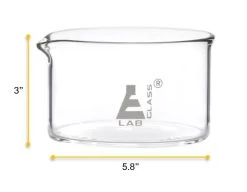 Crystallizing Dish, 1000ml - Flat Bottom - Borosilicate Glass - 5 Crystallizing Dish, 1000ml - Flat Bottom - Borosilicate Glass - -Laboratory Instrument Store ex4lhrufstx6olozrhge