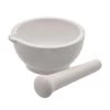 Porcelain Mortar & Pestle Set, 6" - Unglazed Grinding Surface