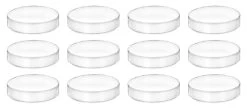12PK Petri Dishes, 2" X 0.5" (50 X 13mm) - With Lid - Polypropylene Plastic