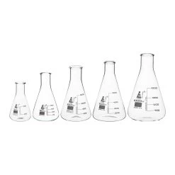 Premium Erlenmeyer Flask Set - 50ml, 150ml, 250ml, 500ml & 1000ml - Narrow Neck, White Graduations - Superior Durability & Chemical Resistance - Borosilicate 3.3 Glass - 9 Premium Erlenmeyer Flask Set - 50ml, 150ml, 250ml, 500ml & 1000ml - Narrow Neck, White Graduations - Superior Durability & Chemical Resistance - Borosilicate 3.3 Glass - -Laboratory Instrument Store fkbylhrfw3p4wbcy1vkx
