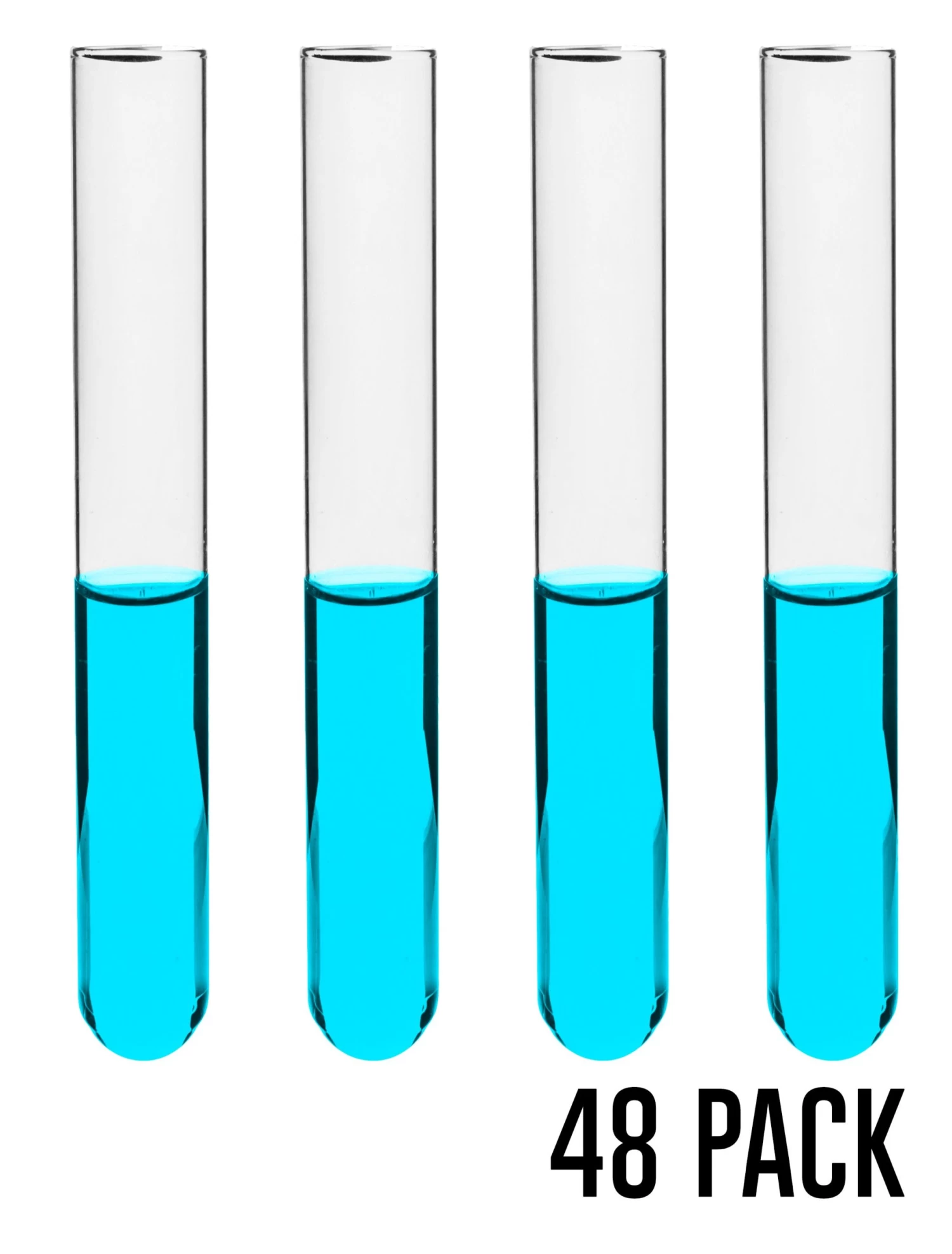 48PK Test Tubes, 5mL, 12x75mm - Rimless - Light Wall, 1mm Thick - Borosilicate 3.3 Glass 1 48PK Test Tubes, 5mL, 12x75mm - Rimless - Light Wall, 1mm Thick - Borosilicate 3.3 Glass