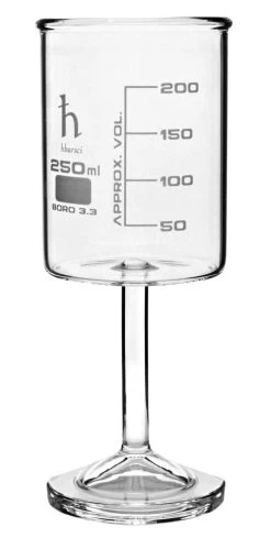 Beaker Wine Glass, 250mL - Borosilicate Glass
