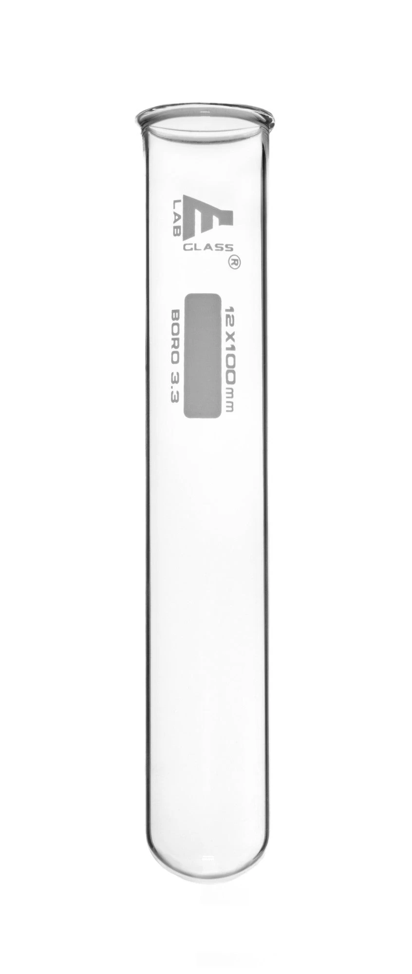 48PK Test Tubes, 7mL, 12x100mm - Rimmed - Marking Spot - Light Wall, 1mm Thick - Borosilicate 3.3 Glass 1 48PK Test Tubes, 7mL, 12x100mm - Rimmed - Marking Spot - Light Wall, 1mm Thick - Borosilicate 3.3 Glass