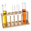 Test Tube Rack - Holds 6 Tubes (2 X 25mm And 4 X 20mm) - Hardwood