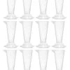 12PK Conical Measures, 12ml - Polypropylene - Raised Graduations - Hexagonal Base