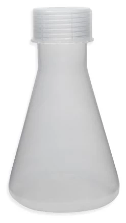 Conical Flask With Screw Cap, 500mL - Translucent Polypropylene