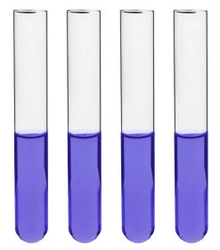 100PK Test Tubes, 7mL, 12x100mm - Rimless - Light Wall, 1mm Thick - Borosilicate 3.3 Glass