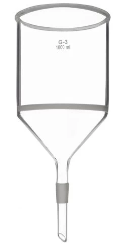 Jointed Buchner Funnel, 1000mL - With G3 Porosity Sintered Disc - 19/26 Joint Size - Borosilicate Glass