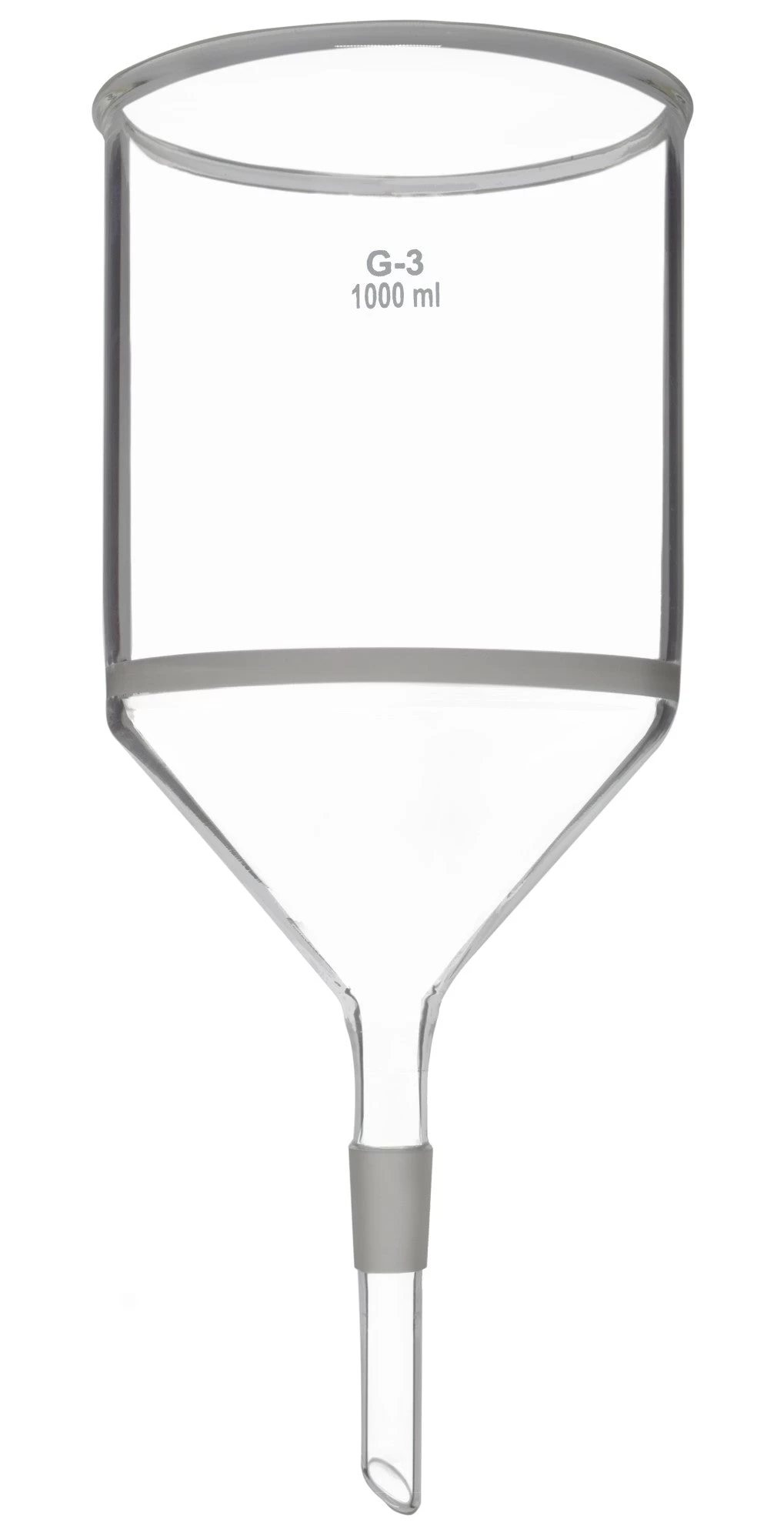 Jointed Buchner Funnel, 1000mL - With G3 Porosity Sintered Disc - 19/26 Joint Size - Borosilicate Glass 1 Jointed Buchner Funnel, 1000mL - With G3 Porosity Sintered Disc - 19/26 Joint Size - Borosilicate Glass