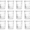 12PK Beakers, 20ml - ASTM - Low Form - Graduated - Borosilicate Glass