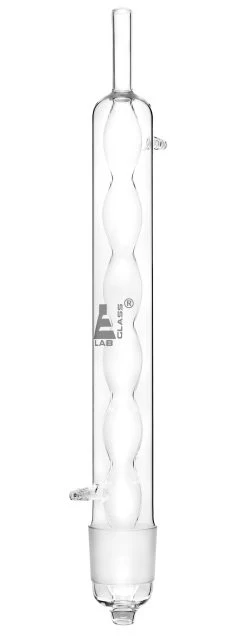 Replacement Allihn Condenser - Cone Size 55/44- Fits 2000mL Soxhlet Extractor CH0888G - Borosilicate Glass