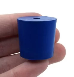 10PK Neoprene Stoppers, 1 Hole - ASTM - Size: #5 - 23mm Bottom, 27mm Top, 25mm Length -Laboratory Instrument Store iw4o1iq6omvgxonqbny9