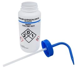 Labelled Wash Bottle For Sodium Hypochlorite (Bleach), 500ml Capacity - -Laboratory Instrument Store ixuk9ipyrvpz8qg1y4wn
