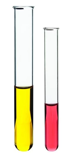 100PK Test Tubes, 5mL, 12x75mm - Rimmed - Light Wall, 1mm Thick - Borosilicate 3.3 Glass