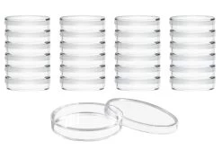 25PK Disposable Petri Dish With Lid - Sterile - 90x14mm - Polystyrene - Triple Vented - Transparent