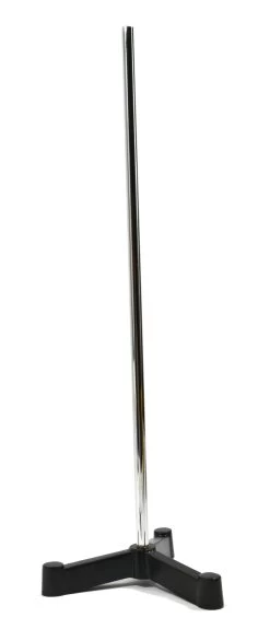Triangular Tripod Retort Base & Rod Set - 6.75"x6.75" Base, 19.8" Rod - Steel